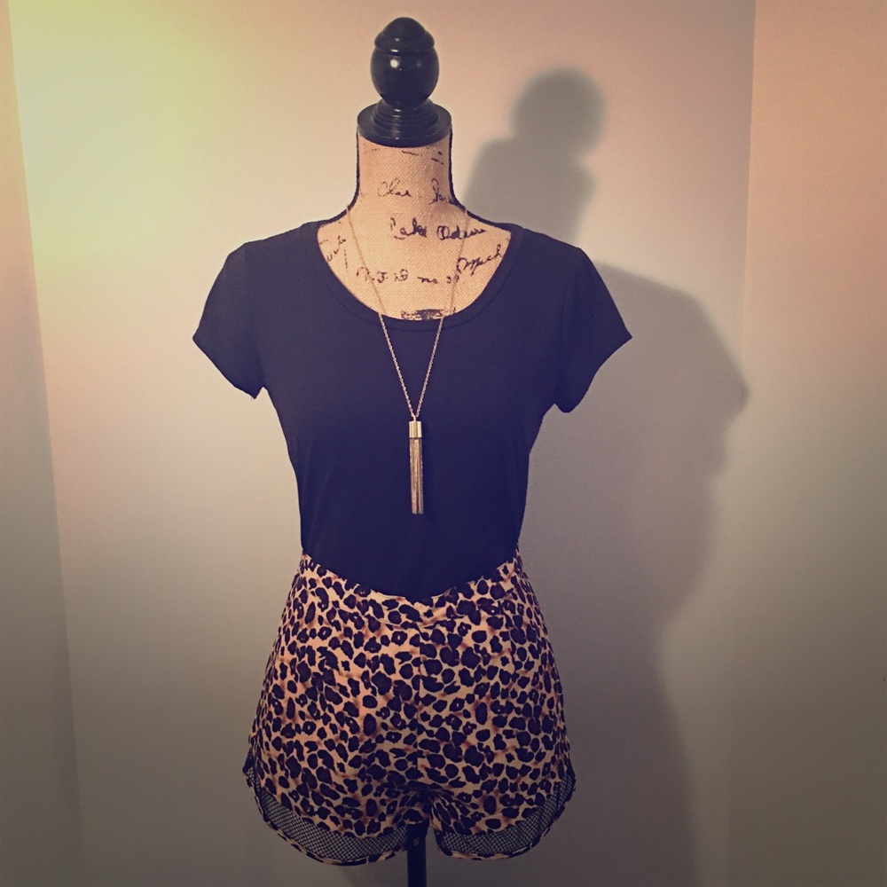 The Sloane Society Animal Print Shorts